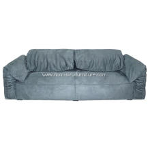 Imported frosted leather grey BAXTER sofa